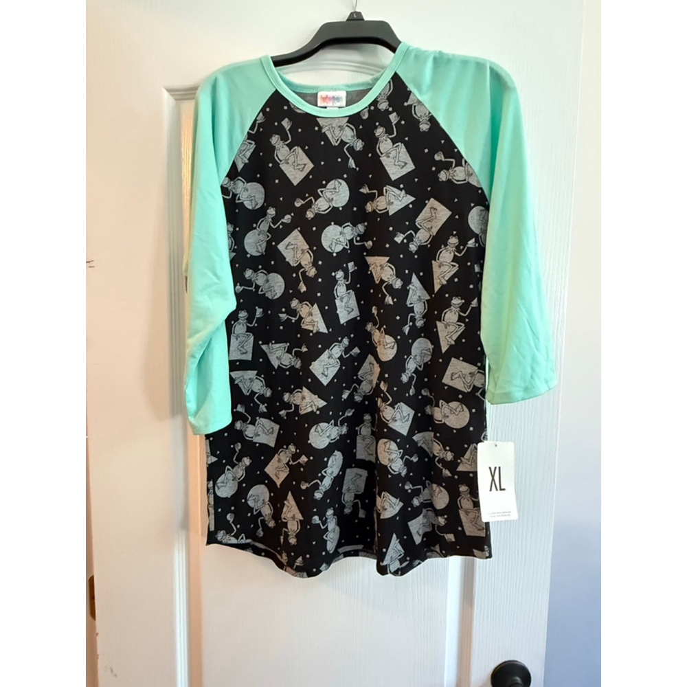 ⭐️⭐️NWT LuLaRoe + DISNEY Kermit the Frog Randy Tee |  XL